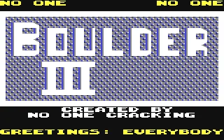 No One's Boulder 03 box art