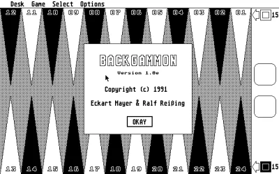 Backgammon box art