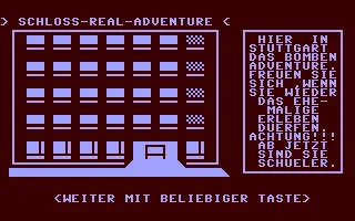 Schloss-Real-Adventure box art