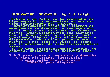 Space Eggs box art