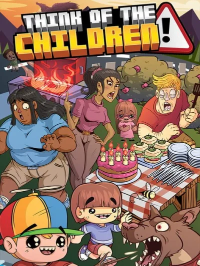 Think of the Children box art