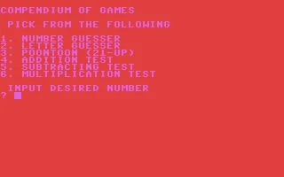 Compendium of Games box art