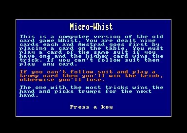 Micro-Whist box art