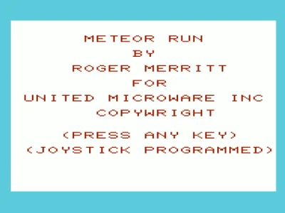 Meteor Run box art