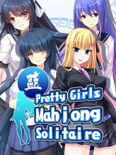 Pretty Girls Mahjong Solitaire: Blue box art