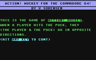 Action! Hockey box art