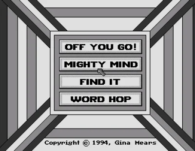 Find It, Mighty Mind, Off You Go!, Word Hop box art
