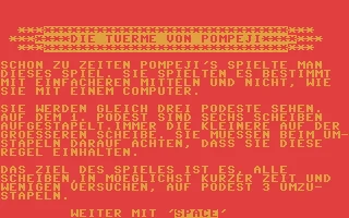 Tuerme von Pompeji, Die box art