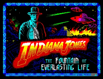 Indiana Jones and the Fountain of Everlasting Life box art