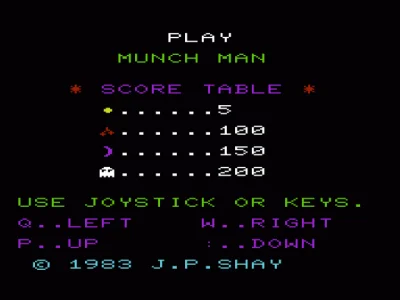 Munch Man box art