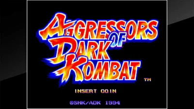 Aca Neogeo Aggressors Of Dark Kombat box art