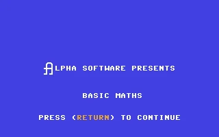 Basic Maths box art