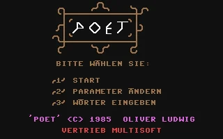 Poet - Ein Lyrik-generator box art