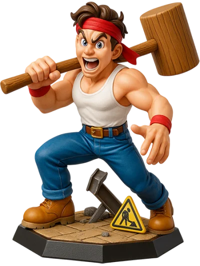 Hammerin' Harry 2 - Dan the Red Strikes Back box art