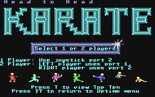 Head To Head Karate box art