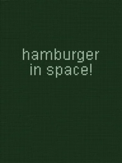 Hamburger in Space! box art