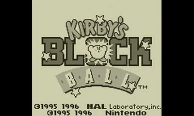 Kirby's Block Ball box art