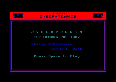 Cyber Tennis box art