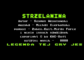 Strzelanina box art