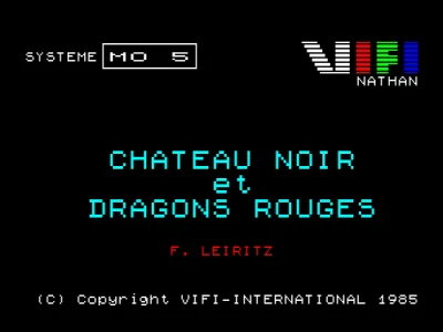 Château Noir Et Dragons Rouges box art