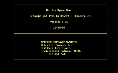 Sam Spade box art