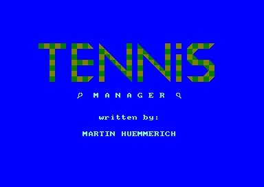 Tennis Manager box art