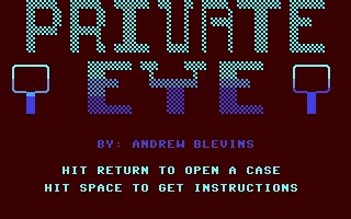 Private Eye box art