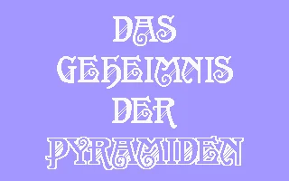 Das Geheimnis der Pyramiden box art