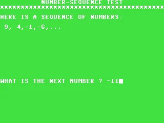 Number-Sequence Test box art