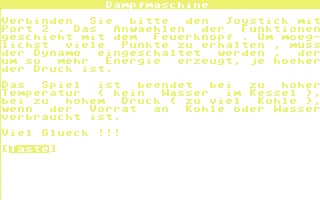 Dampfmaschine box art
