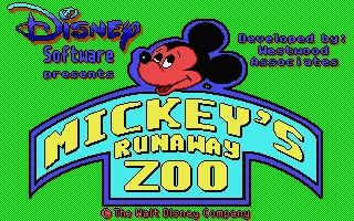 Mickey's Runaway Zoo box art