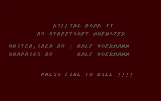 Killing Road II box art