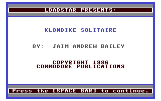 Klondike Solitaire box art