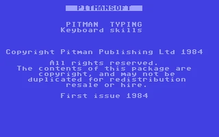 Pitman Typing - Keyboard Skills box art