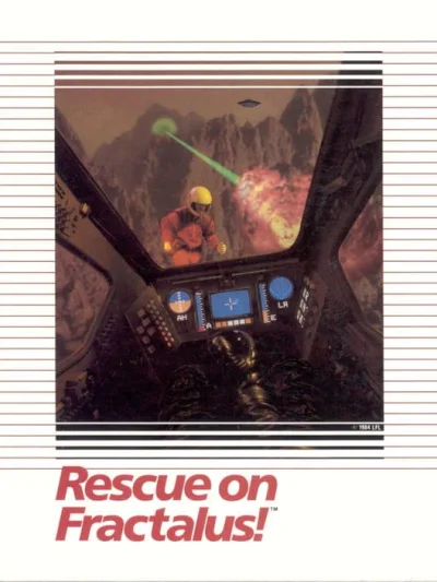 Rescue on Fractalus! box art