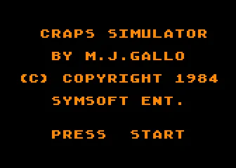 Craps Simulator box art