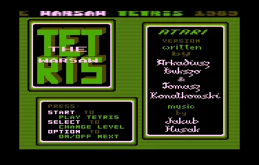 Warsaw Tetris, The box art