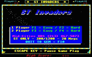 ST Invaders box art
