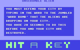 Unscramble Alien box art