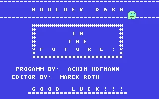 Boulder Dash in the Future box art