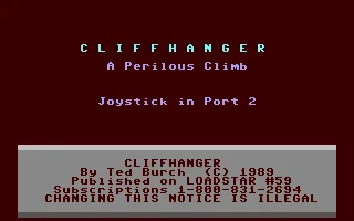 Cliffhanger : A Perilous Climb box art