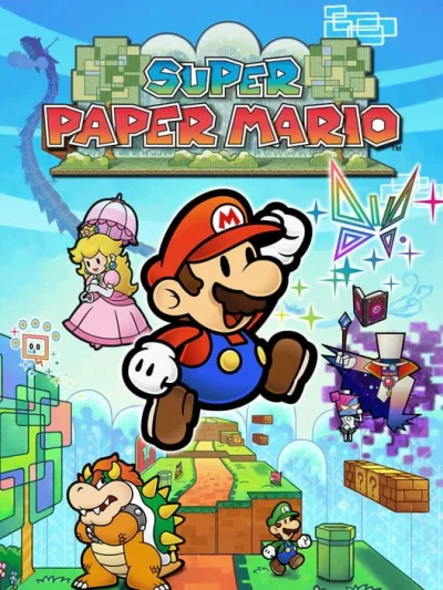 Super Paper Mario box art