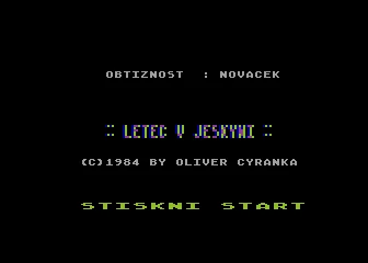 Letec v jeskyni box art
