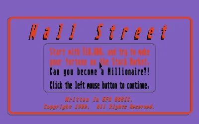 Wall Street box art