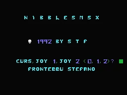 Nibbles MSX box art
