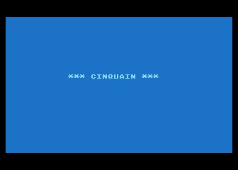 Cinquain box art