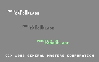 Master of Camouflage box art