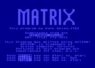 Matrix box art