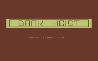 Bank Heist box art