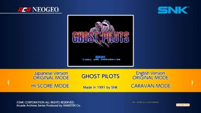 Aca Neogeo Ghost Pilots box art